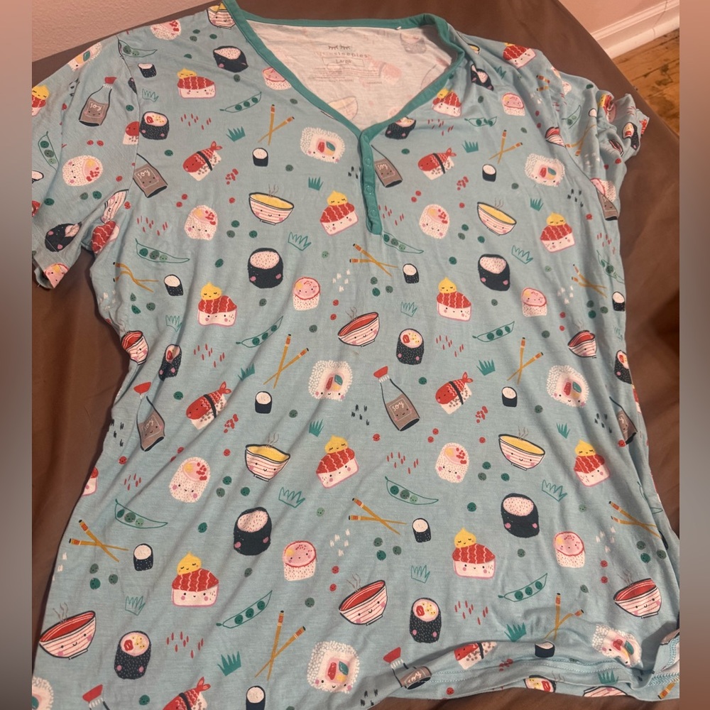 Little Sleepies Women Sushi Pajama Top